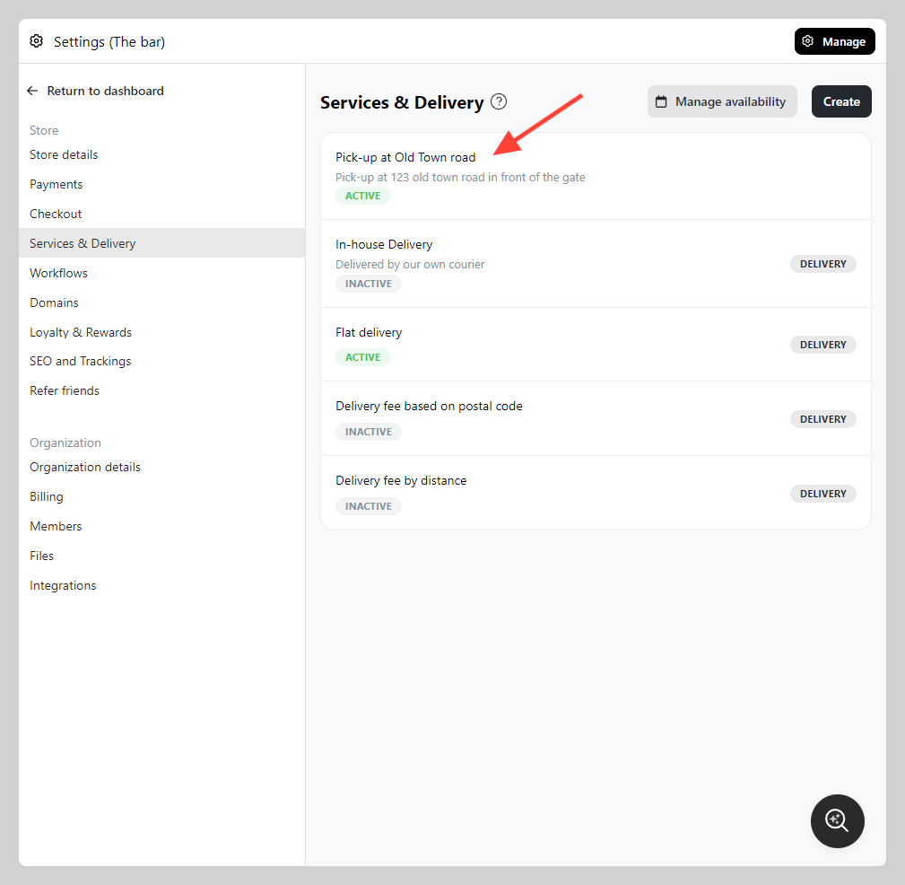 Minimum order value