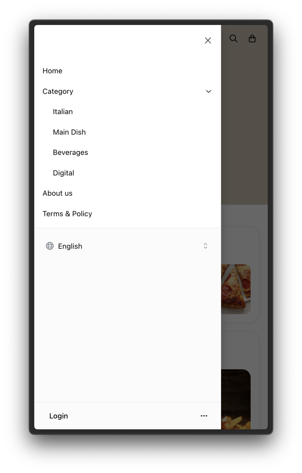Add custom menu
