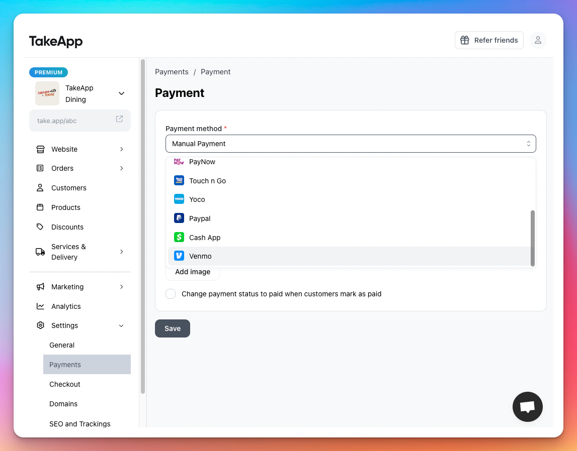 Link based payments