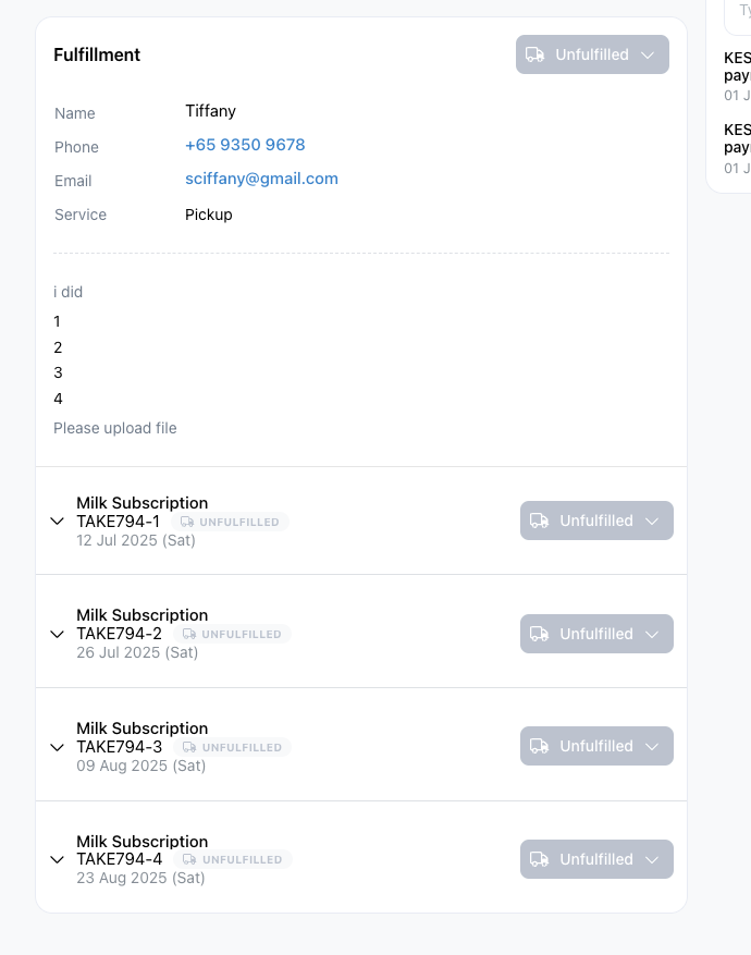 Subscription Products and Orders