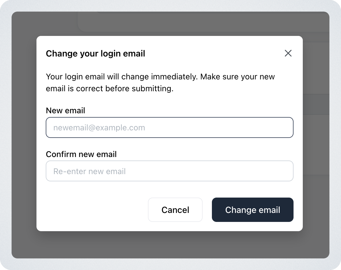 Change Store Owner Email