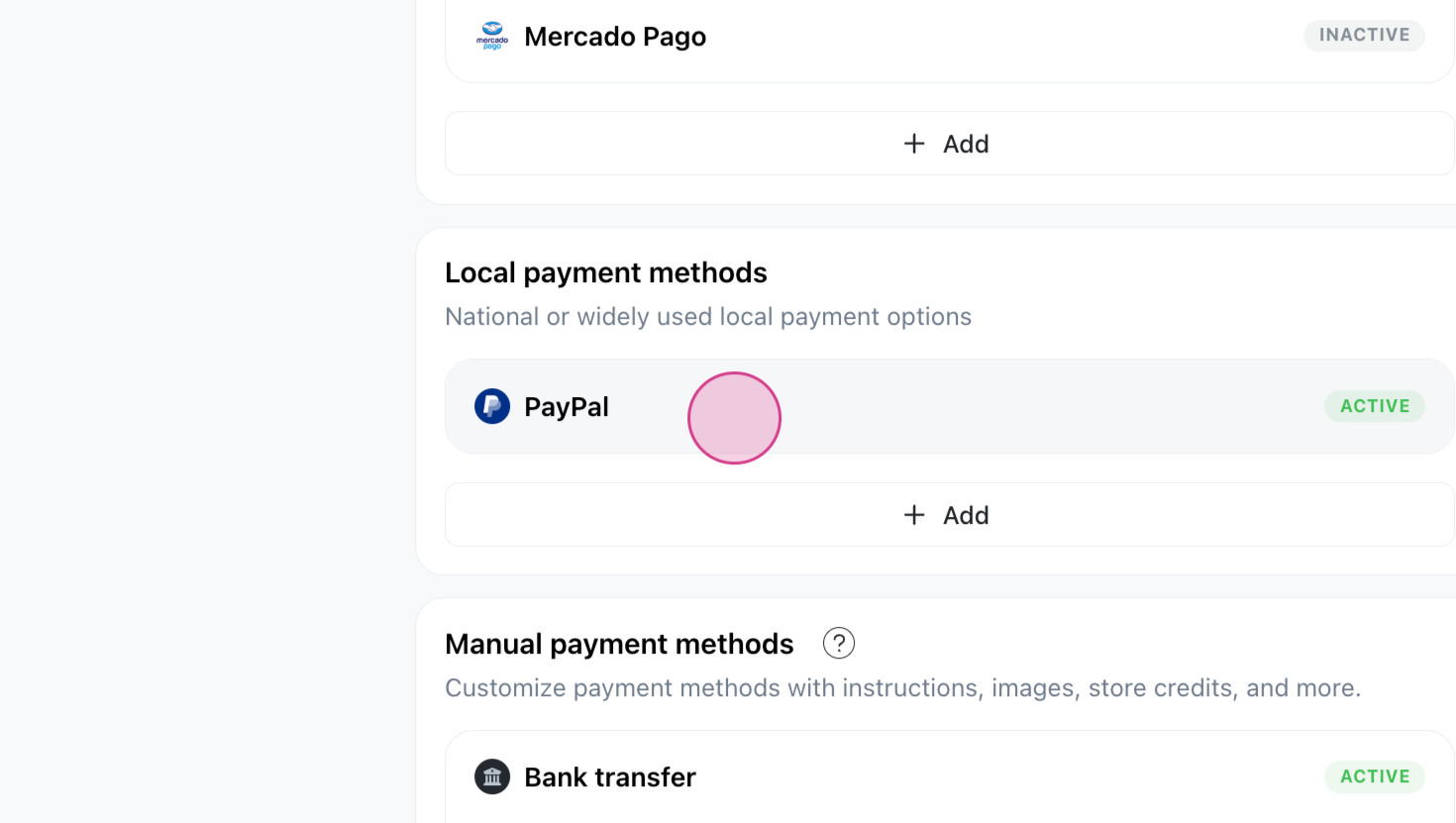 Payment proof upload