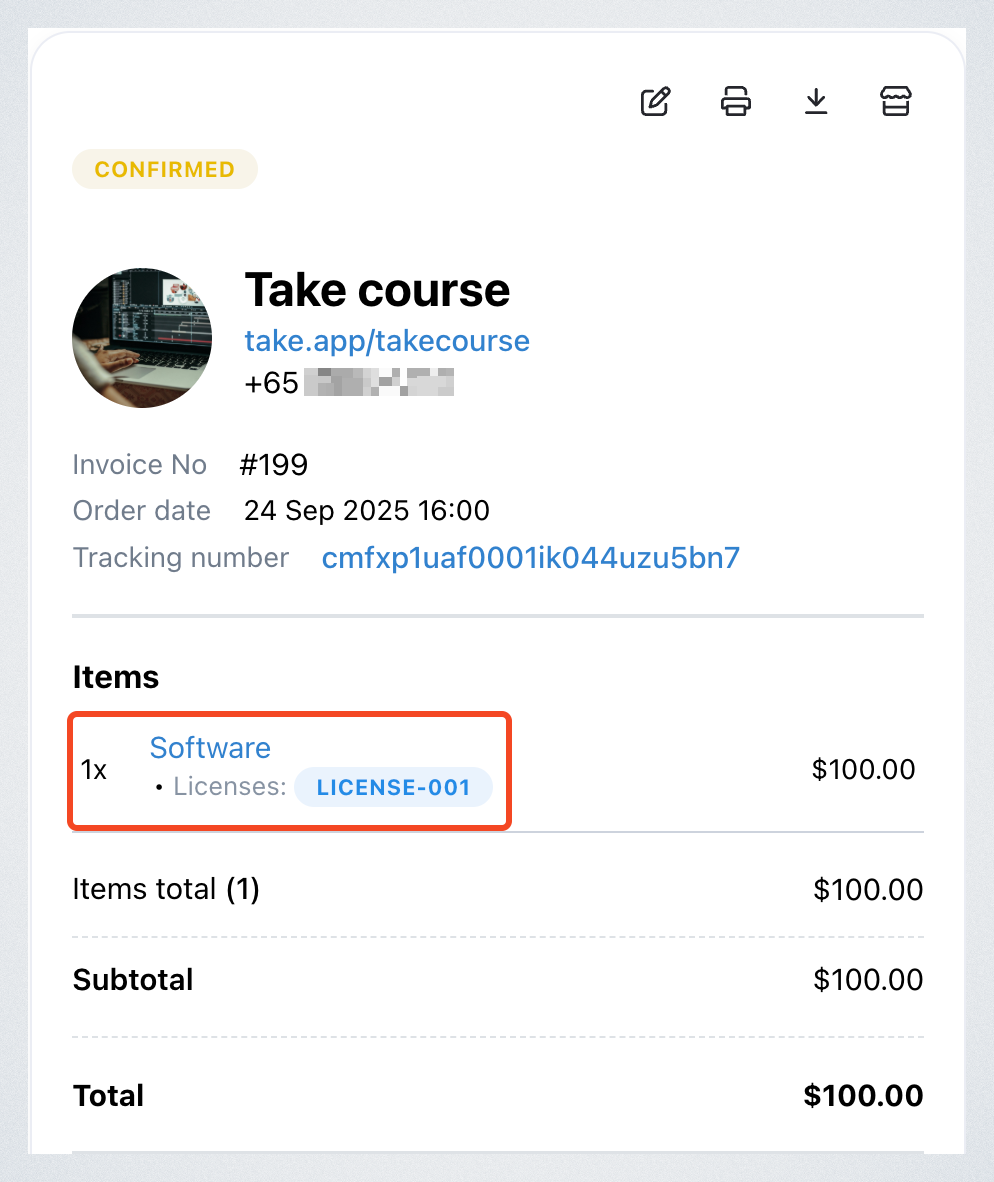 Digital Products with License