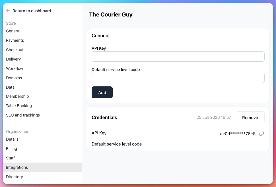 Courier Integrations: The Courier Guy, Ninjavan, J&T Express, Delhivery & JNE