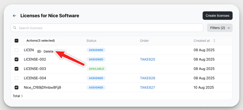 Digital Products with License
