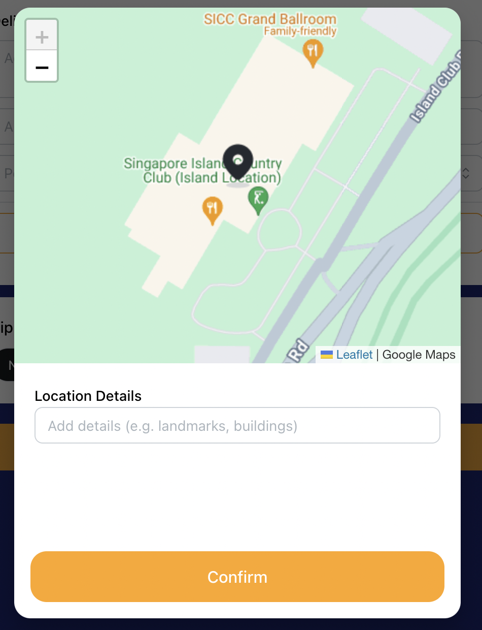 Pin Location Form