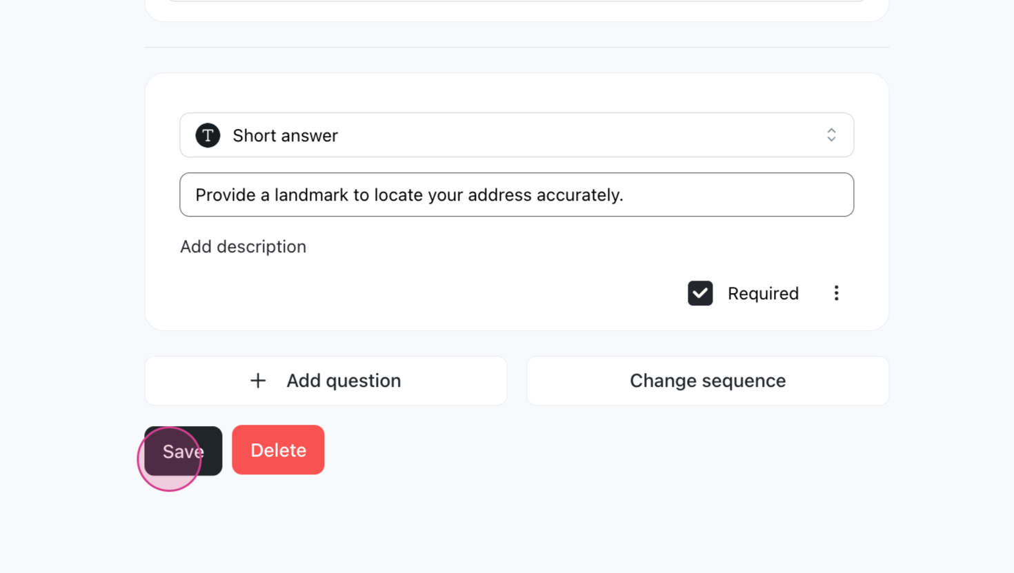 Add delivery method