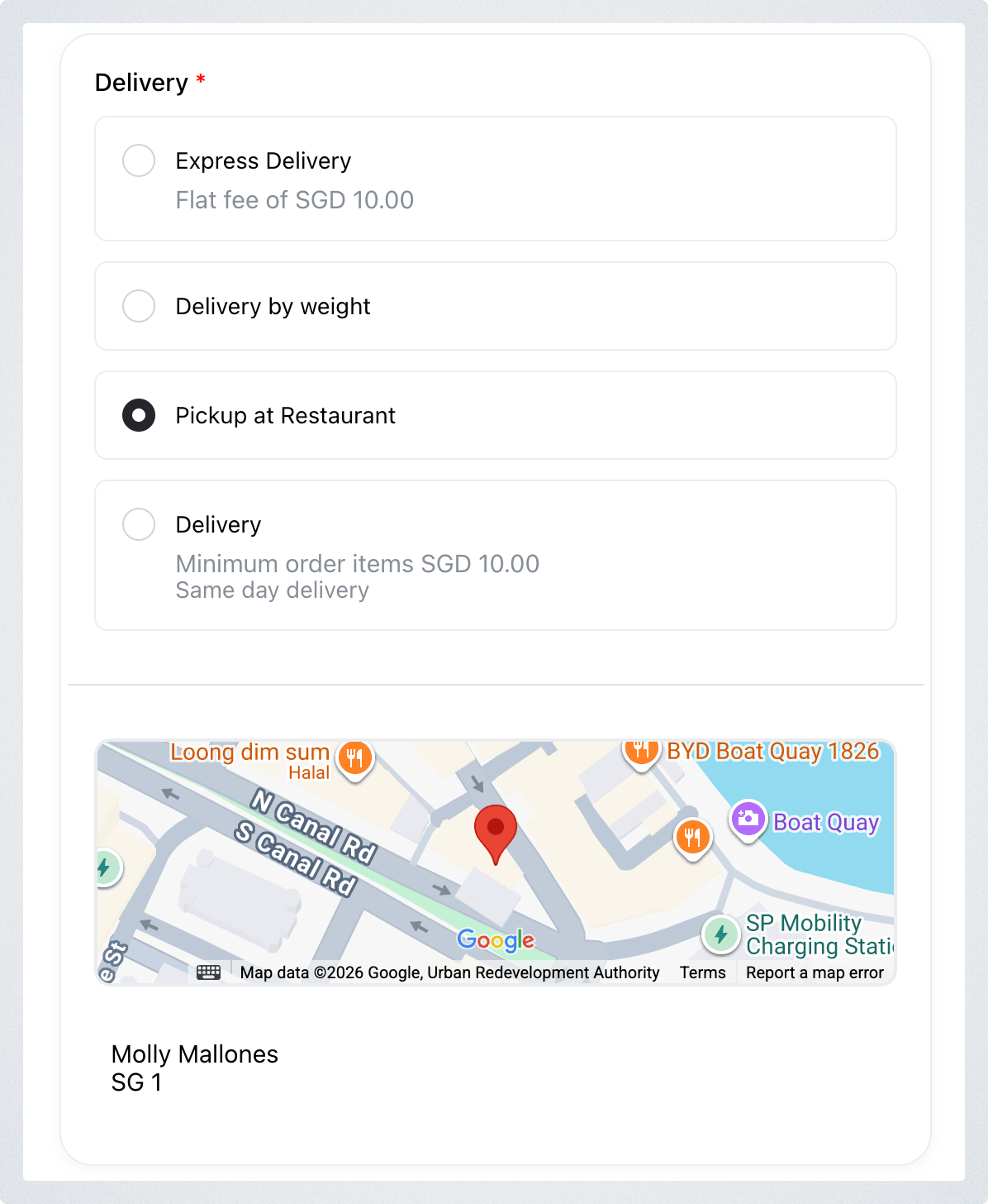 Pickup Service