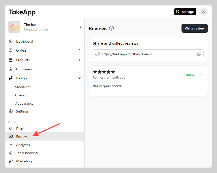 Customer review