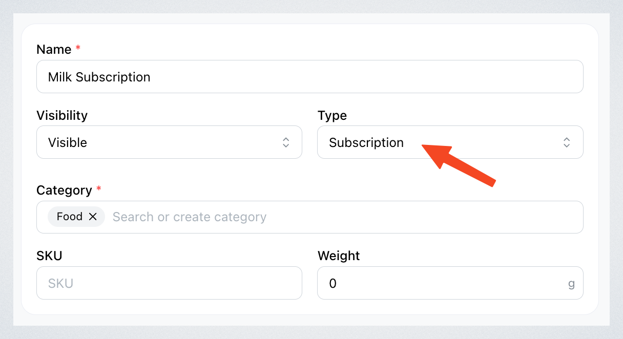 Subscription Products and Orders