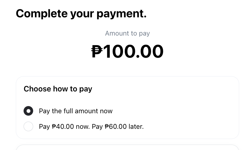 Down Payments