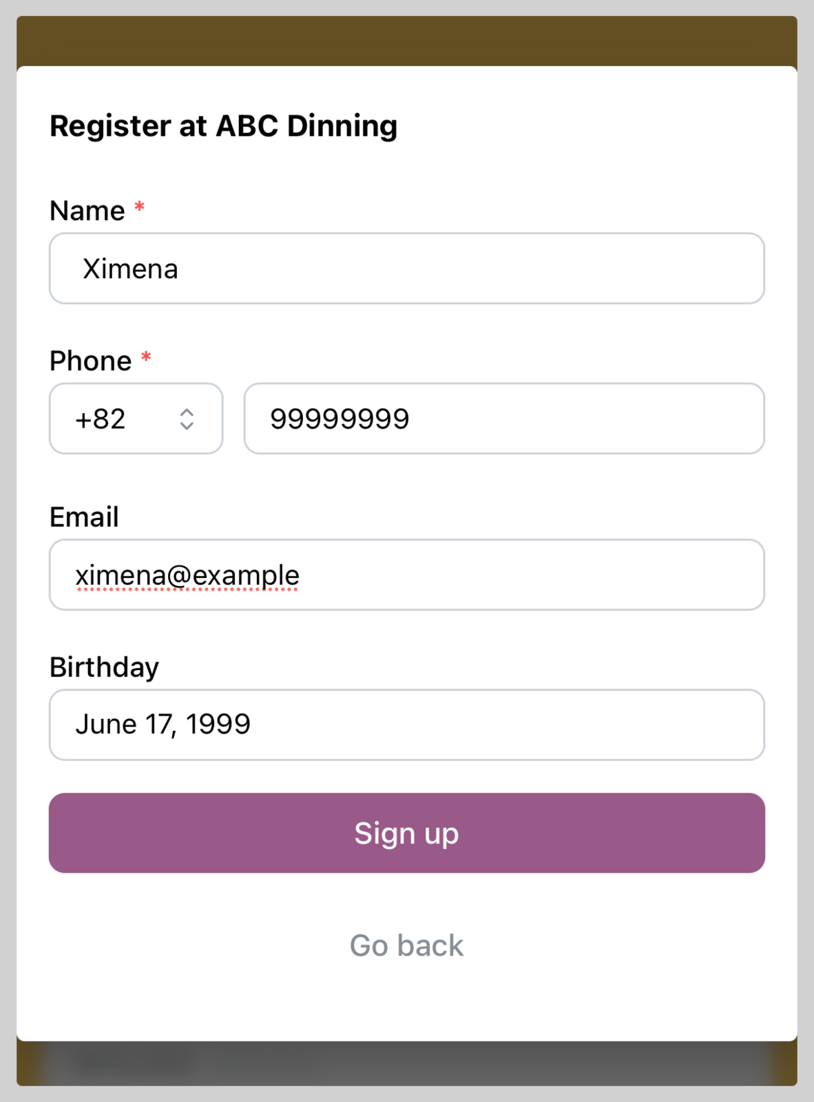 Membership login and approval (end-user)