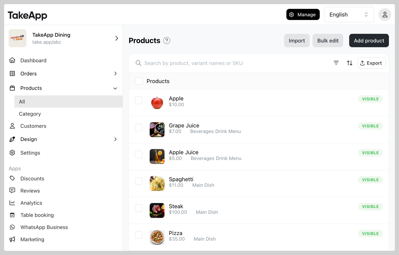 Product images