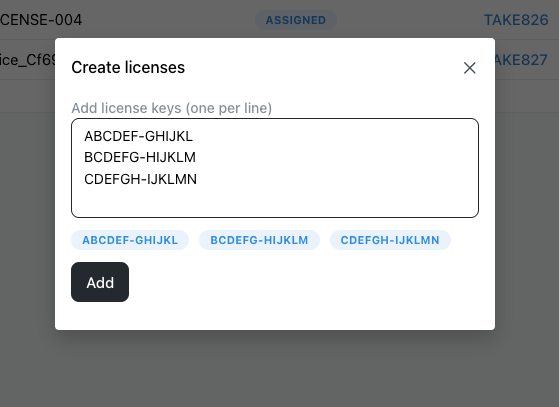 Digital Products with License