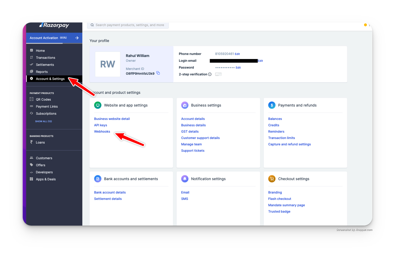 Razorpay Payment (India)