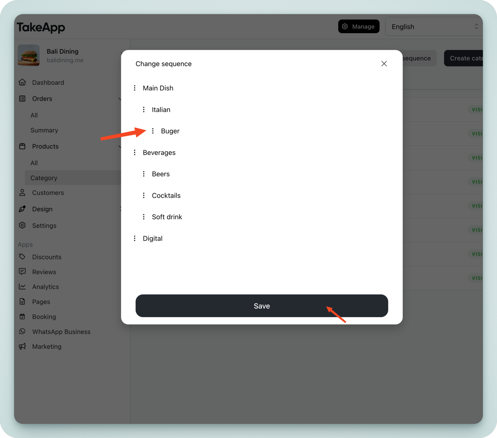 Add subcategory