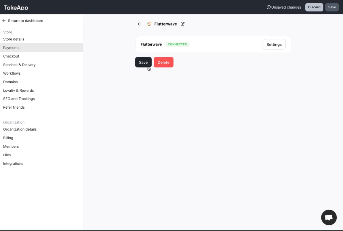 Flutterwave payment
