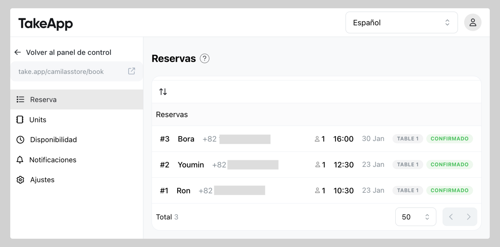 Booking