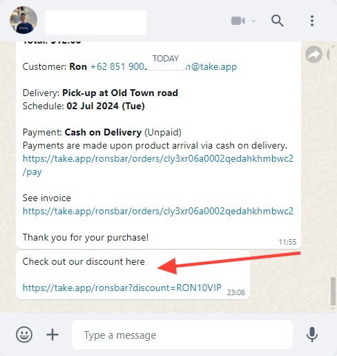 Share discount
