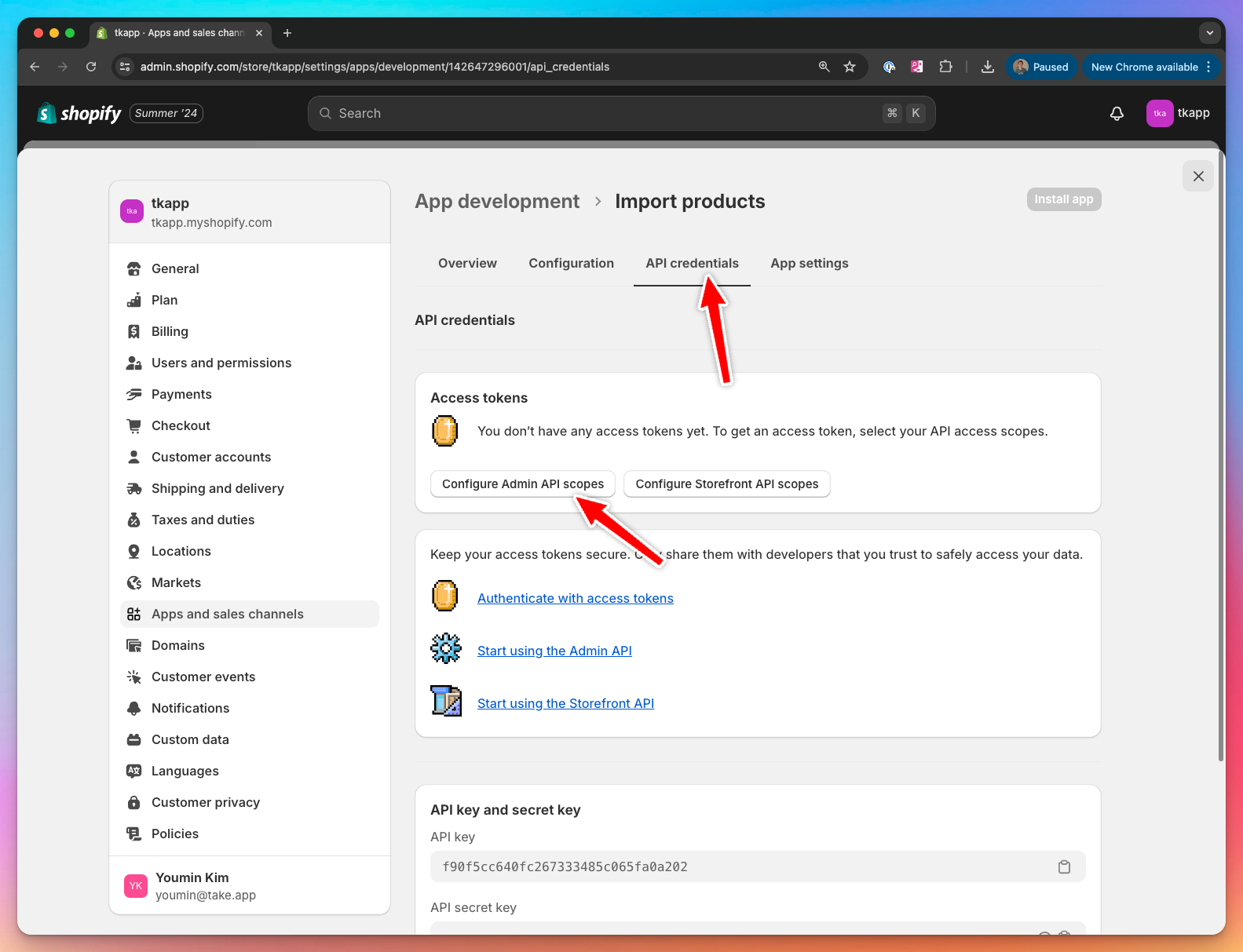 Set App's permissions