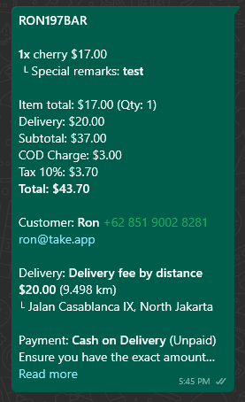 Rename order number
