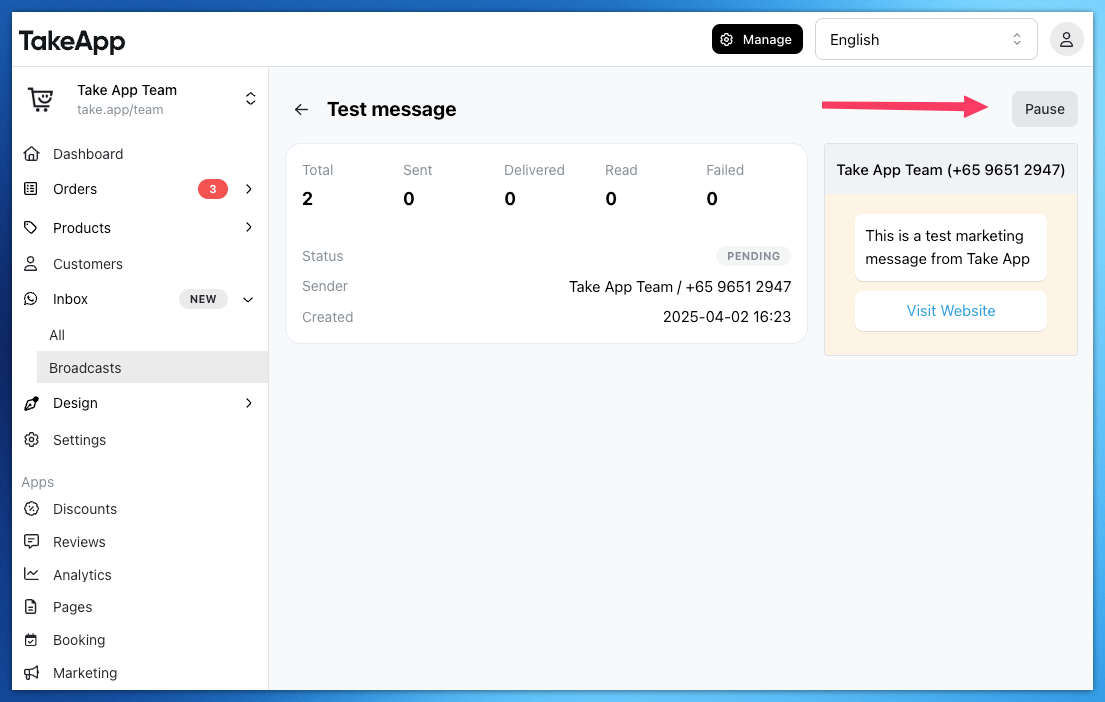 WhatsApp Broadcast