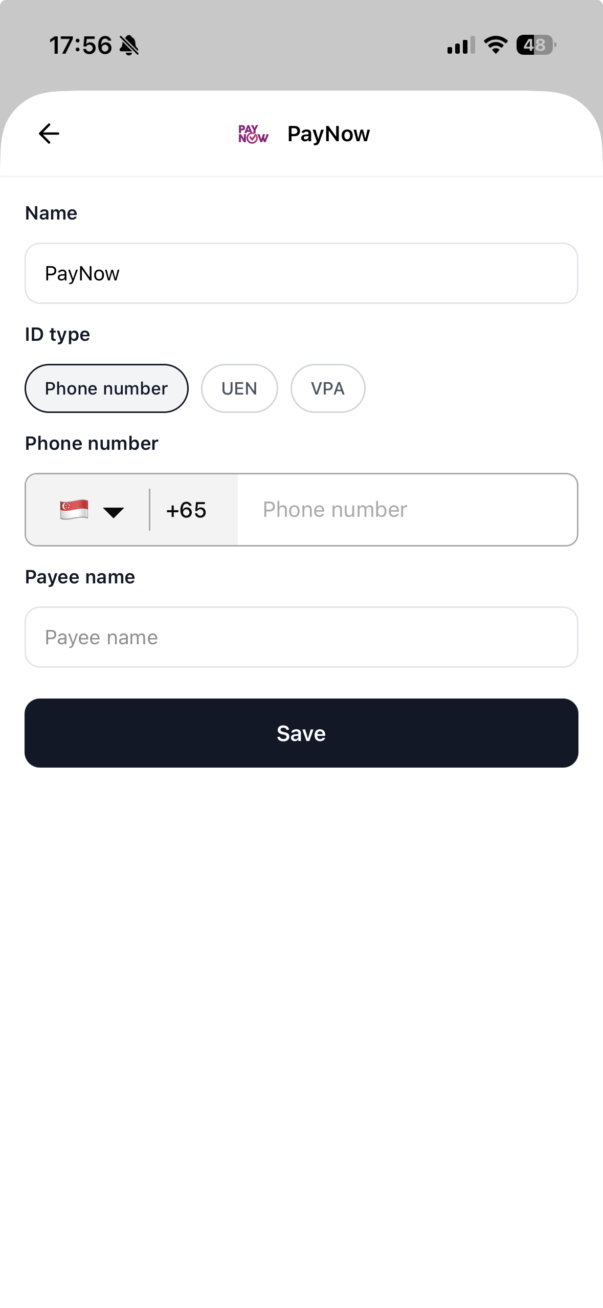 Add payment methods in POS Mobile App