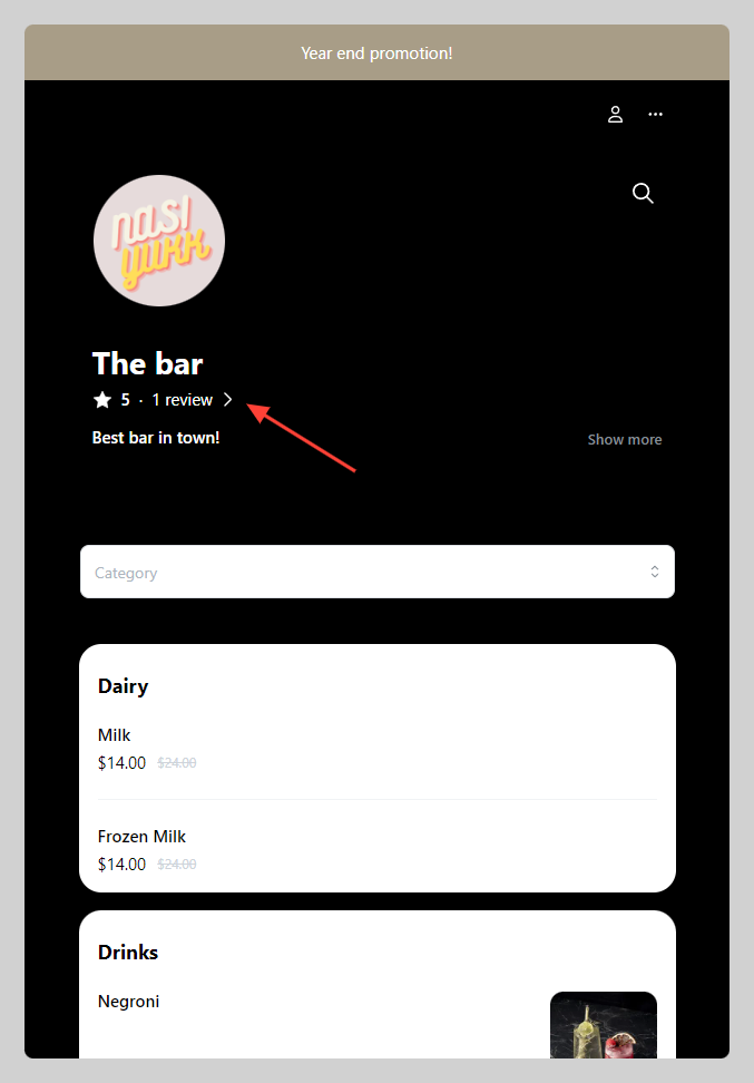 Customer review