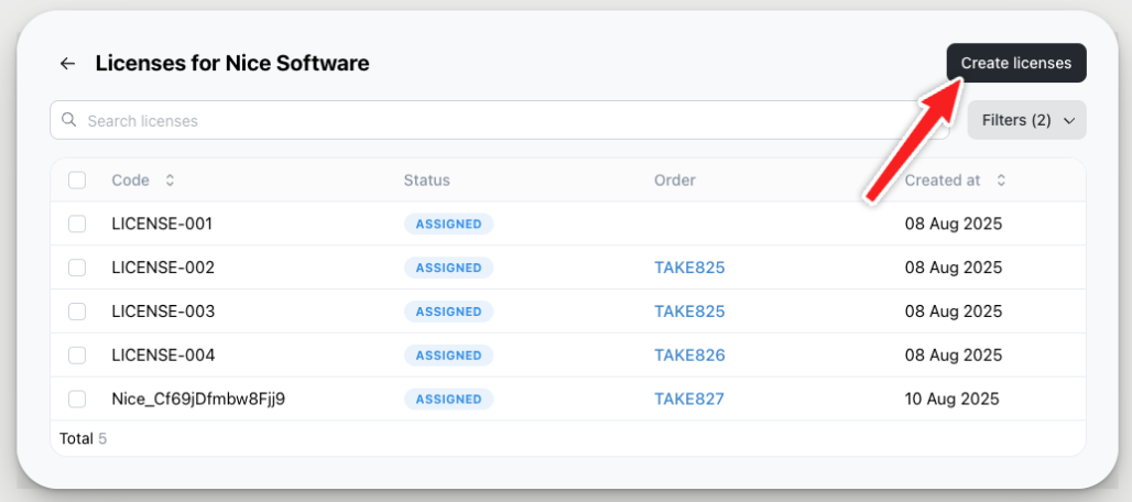 Digital Products with License