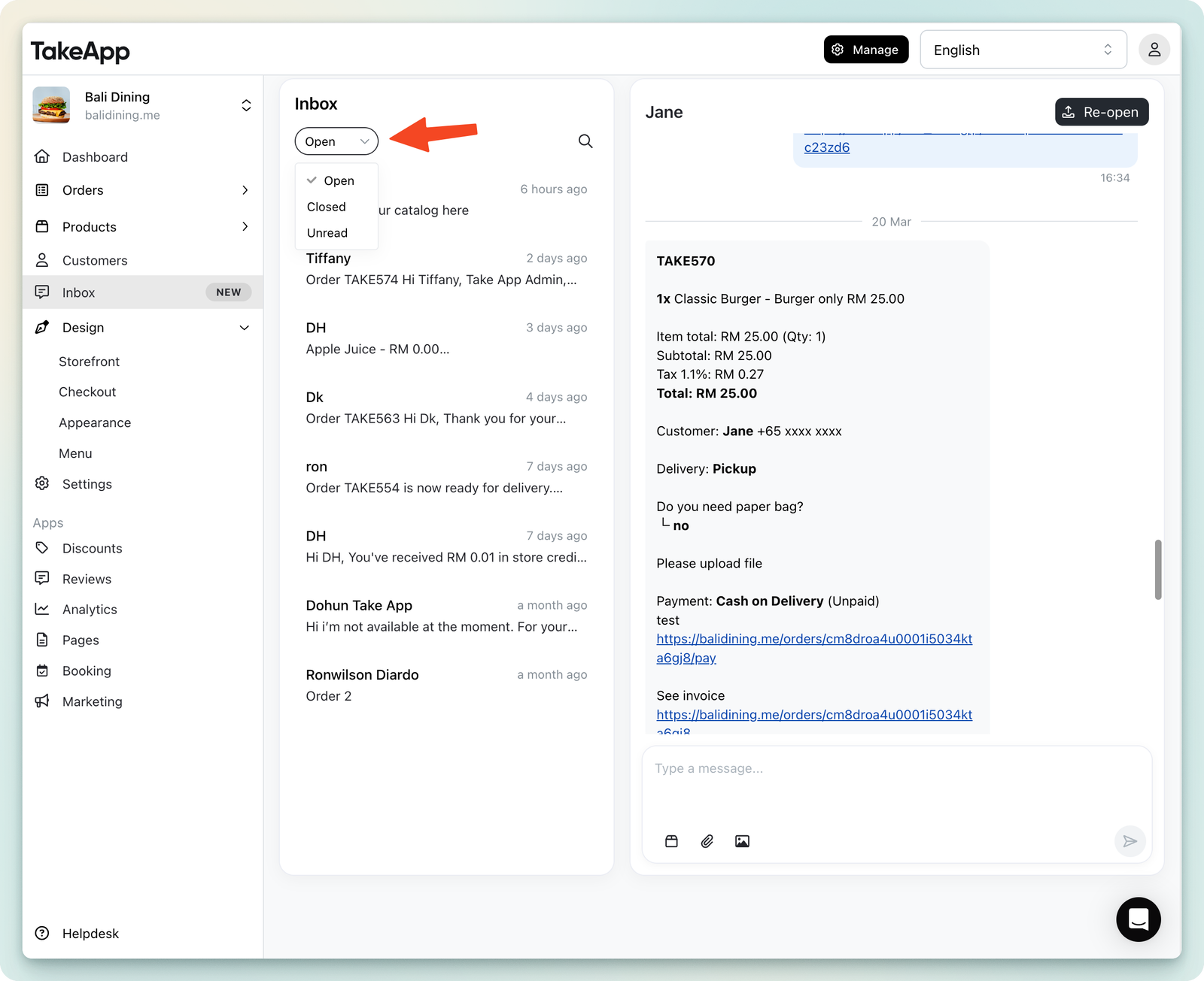Manage WhatsApp Business Chat Inbox