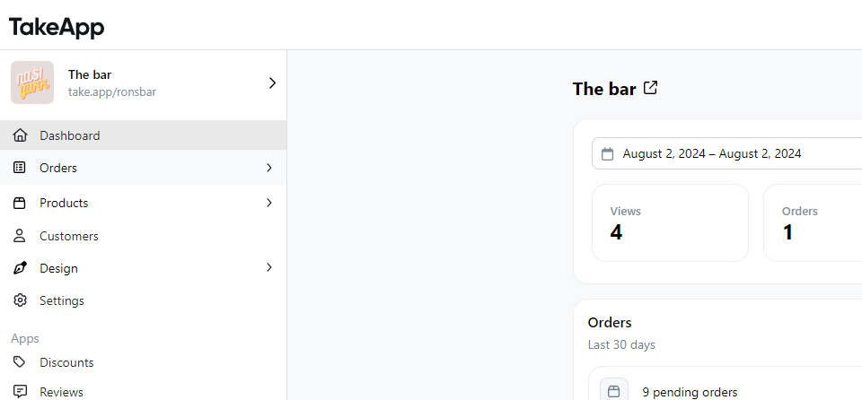 Download orders as PDF files