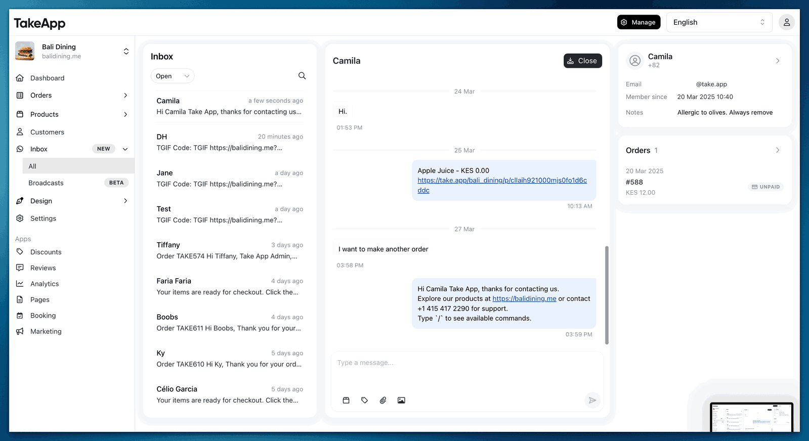 Boost WhatsApp Sales: Take App Inbox & Broadcast