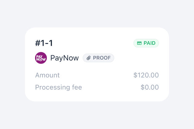 Track your payments